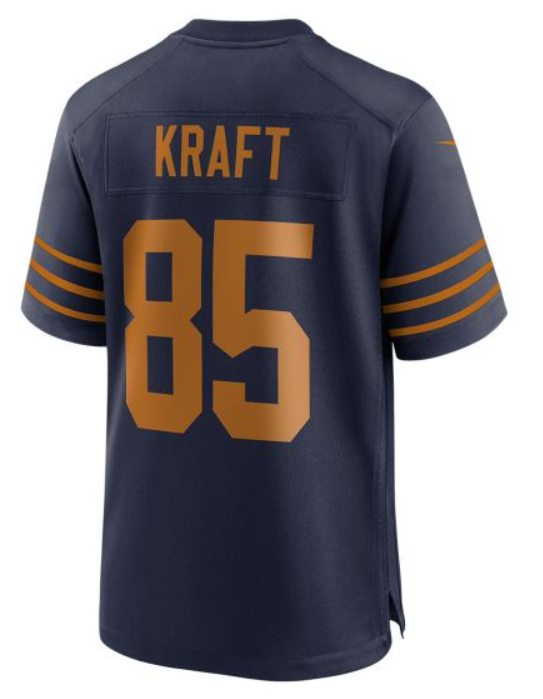 Men 2025 Green Bay Packers #85 Kraft blue Classic Nike game NFL Jersey